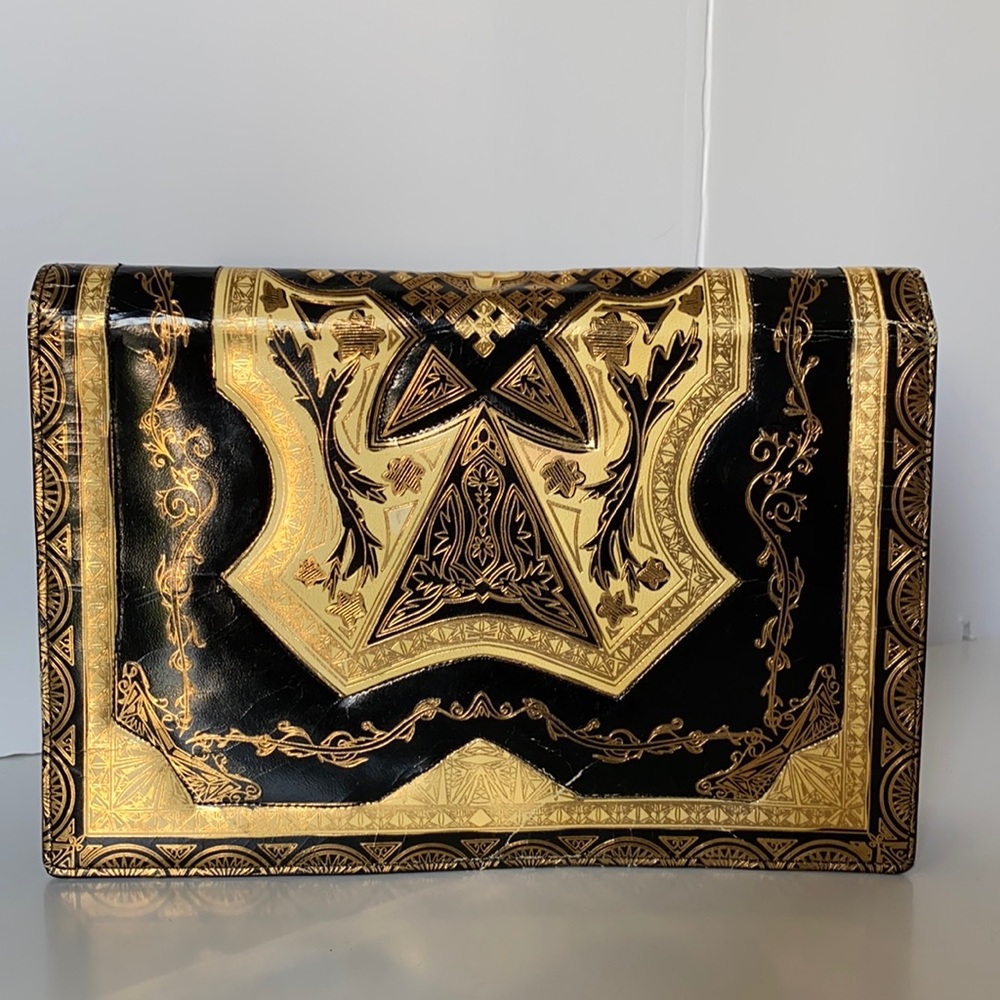 Unique Black and Gold Clutch